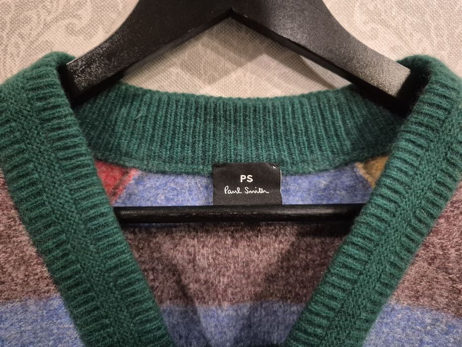 Шерстяной свитер Paul Smith Multicolor Striped Cardigan