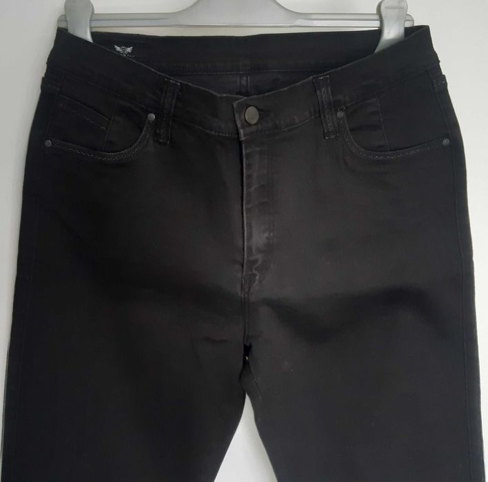 Calças Ganga Senhora Pretas More Blue Jeans Novas 44