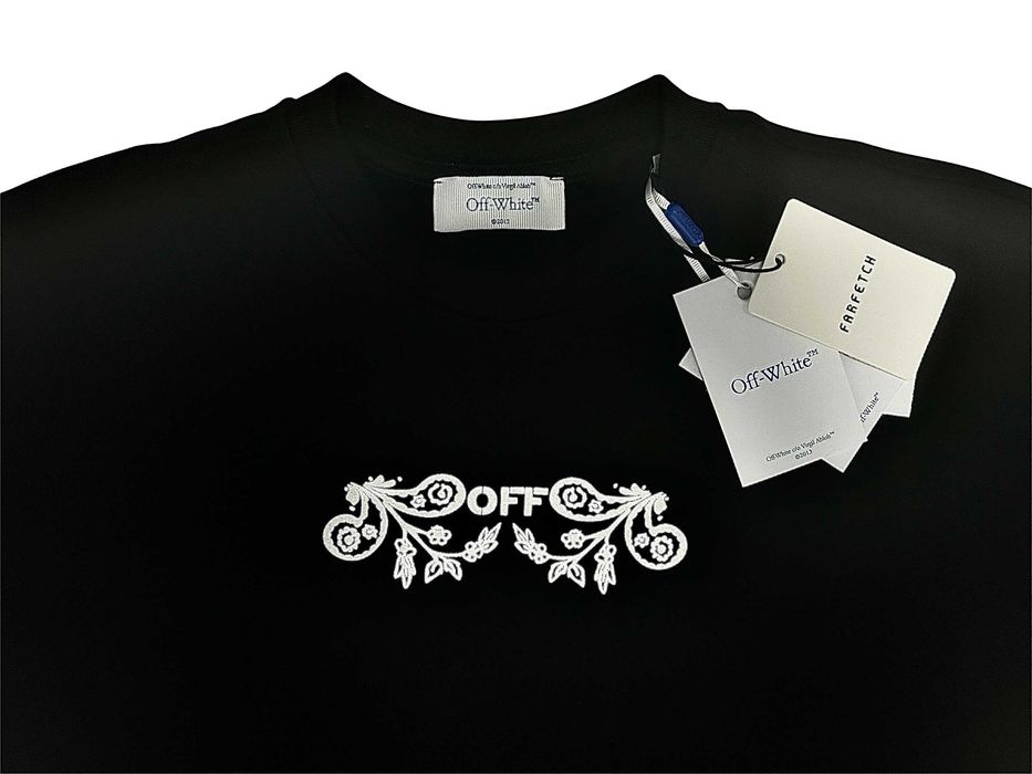 T-shirt koszulka męska Off White nadruk tył CZARNA S
