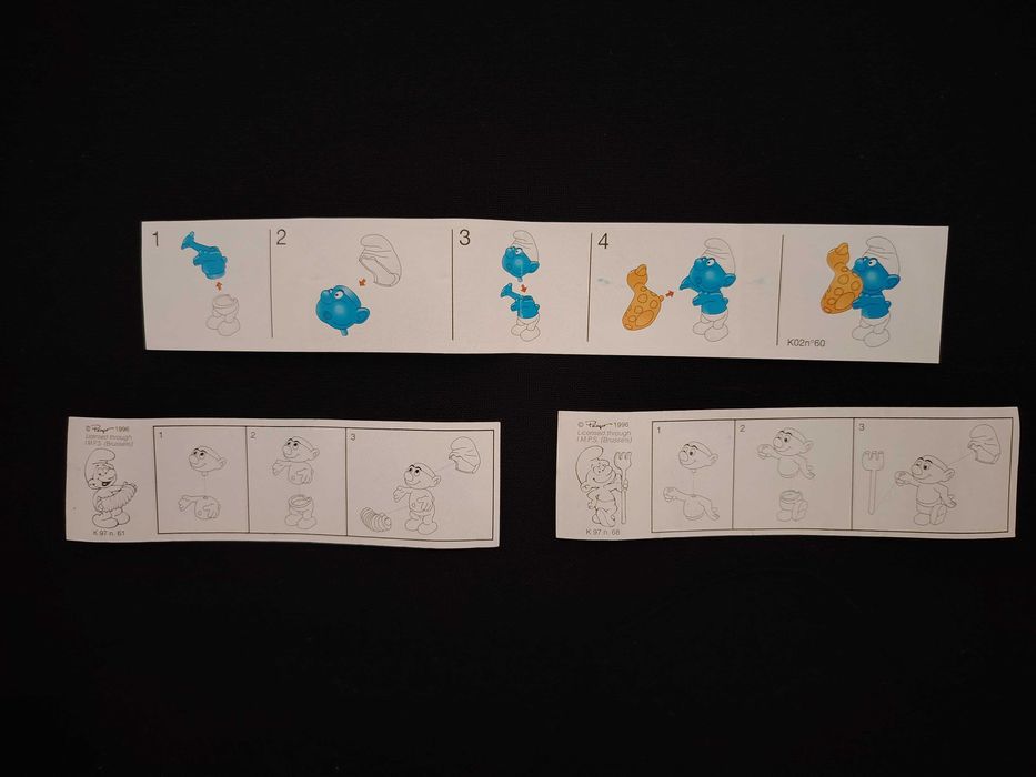 Bonecos Smurfs Ovos Kinder