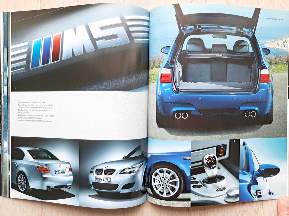 BMW M5 E60 / E61 prospekt 58 str. (1) 2007, stan BDB *przesyłka GRATIS