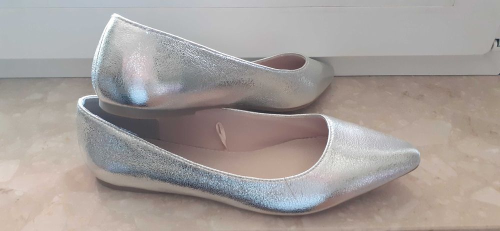 Baleriny srebrne roz. 39 RESERVED