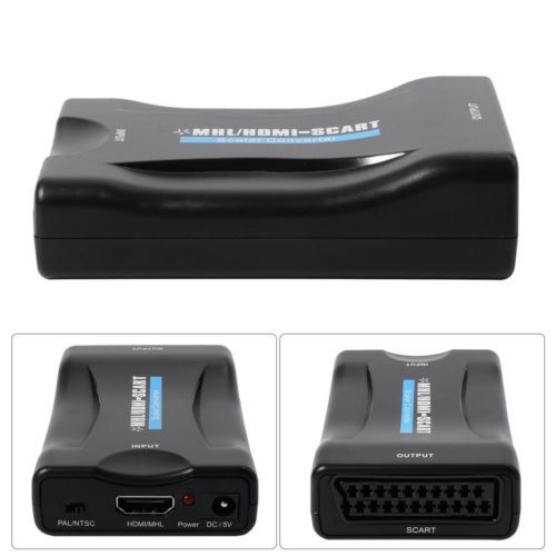 adaptador conversor cabo scart hdmi novo!64740474586242122