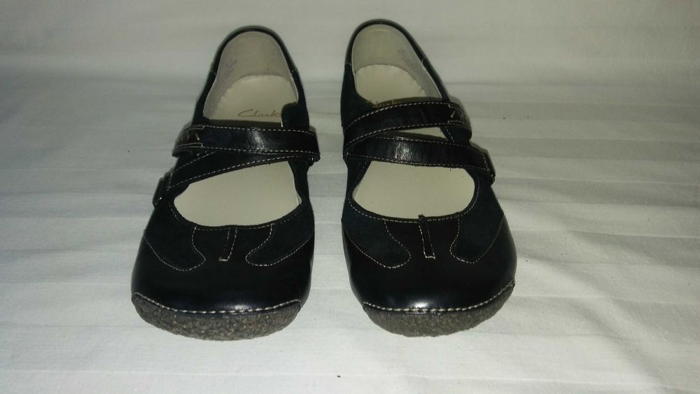 Clarks półbuty roz. 38,5 - dł. wkł. 24,5 cm- skóra- nowe