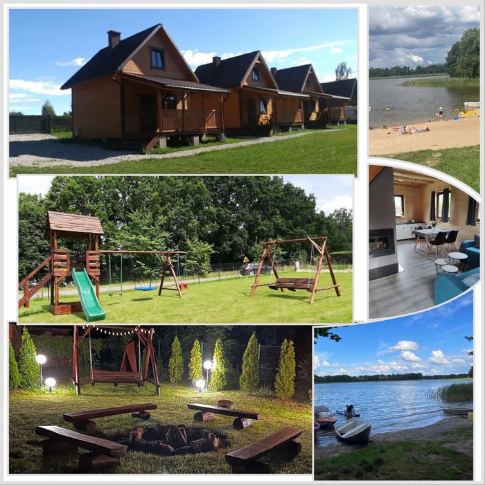 Domki z balia na wylączność,Nad jeziorem,Noclegi Mazury-Bajkowy Winiec