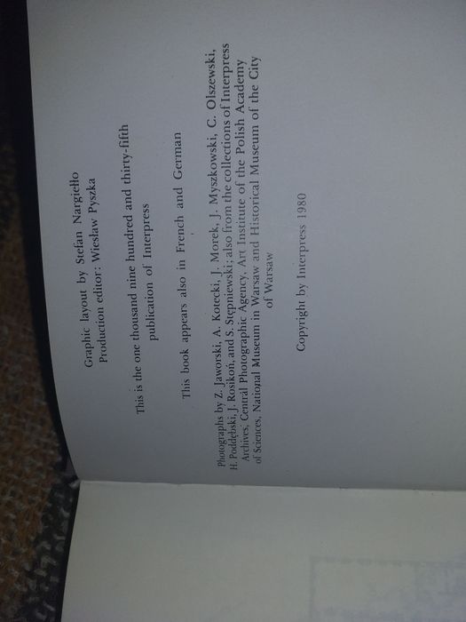 J.Lileyko Zamek Warszawski - Przewodnik jęz. ang. i ros. Interpress 80