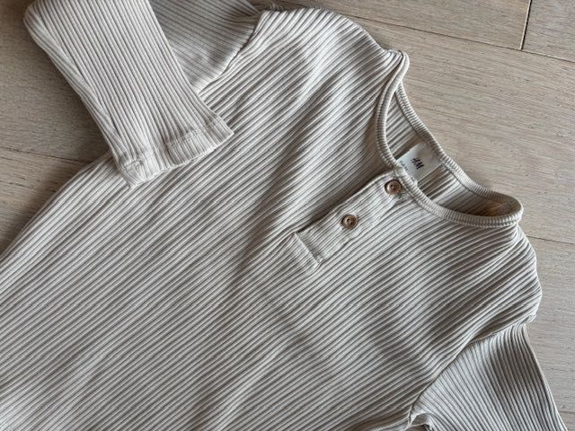 H&M koszulka Basic z długim rękawem dla dziecka 92