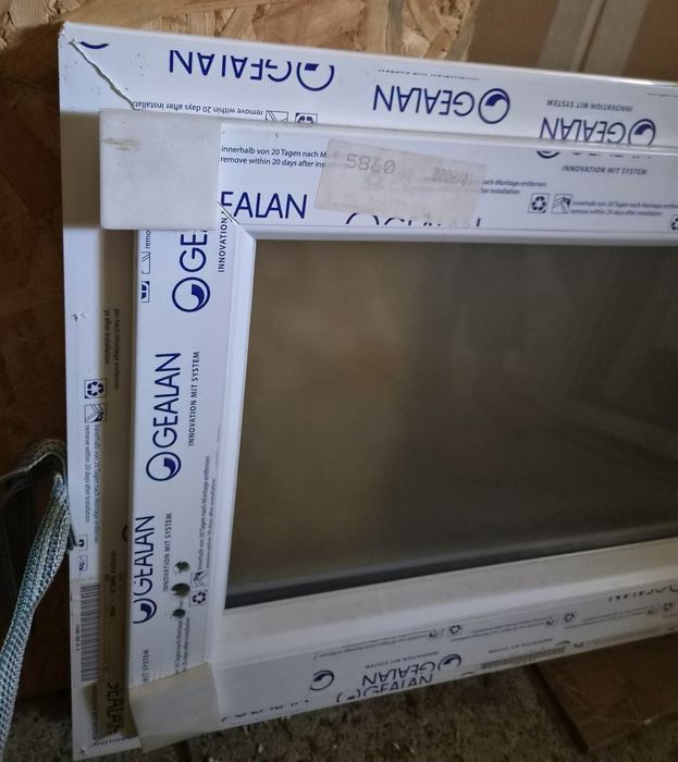 Okno białe PCV systemu Gealan