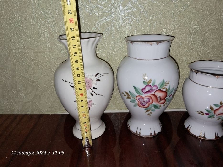 Фарфоровые вазочки Ссср