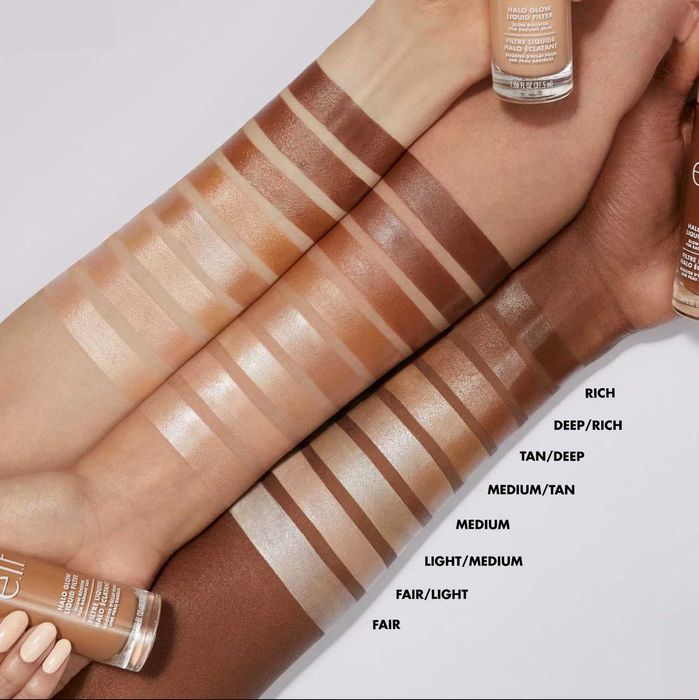 Elf halo glow liquid filter рідкий тональний фільтр з підсвічуванням.