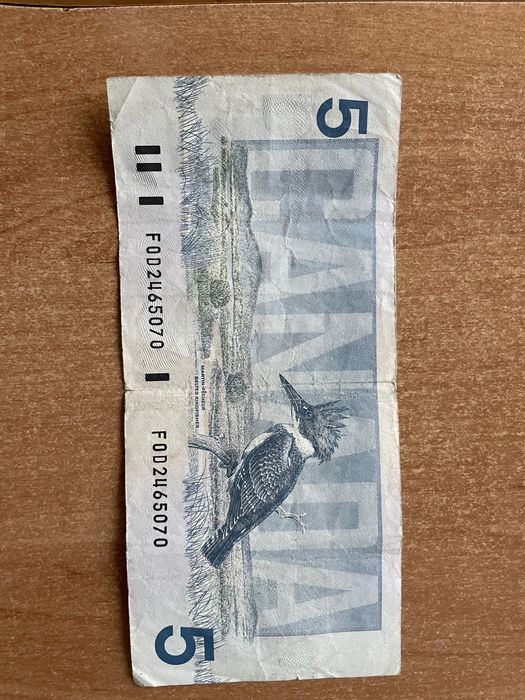 5 dolarów kanadyjskich rok 1986