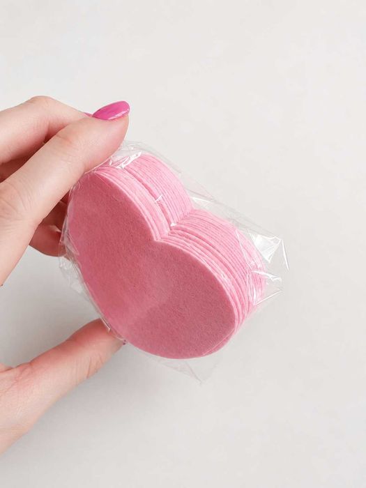 Esponjas Faciais Comprimidas em Forma de Coração – Rosa