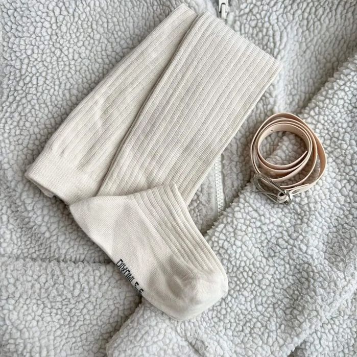 Якісні дитячі колготи у рубчик, бавовна