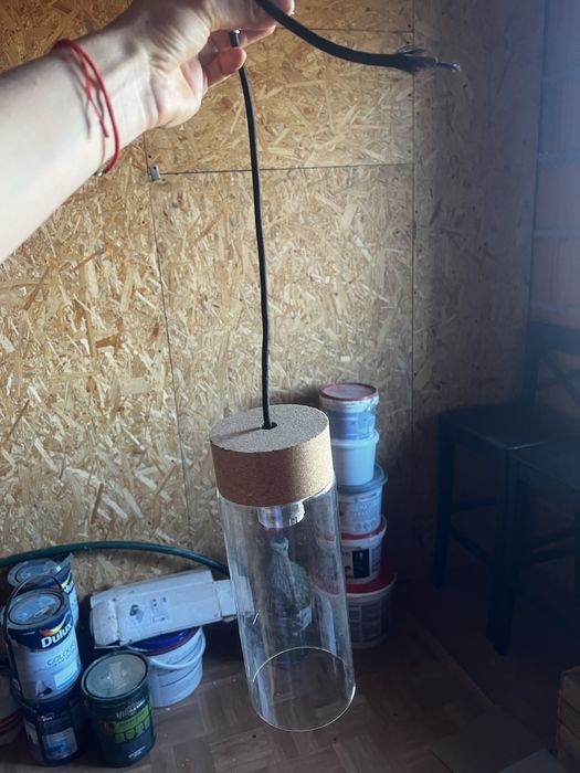 Lampa szklana wiszaca