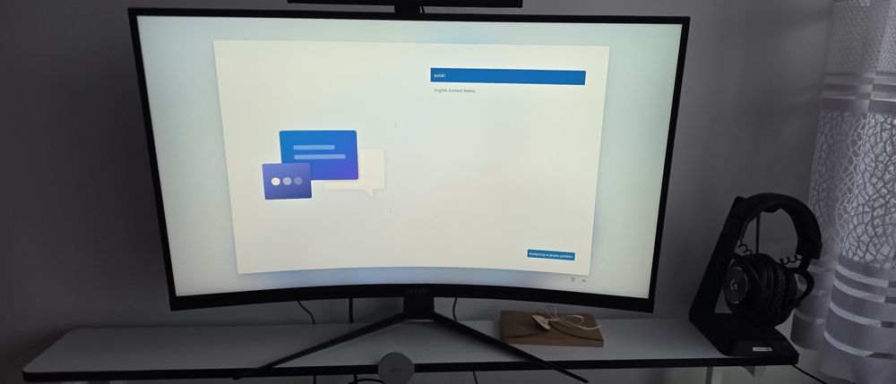 Monitor MSI G321CU  stan Dobry