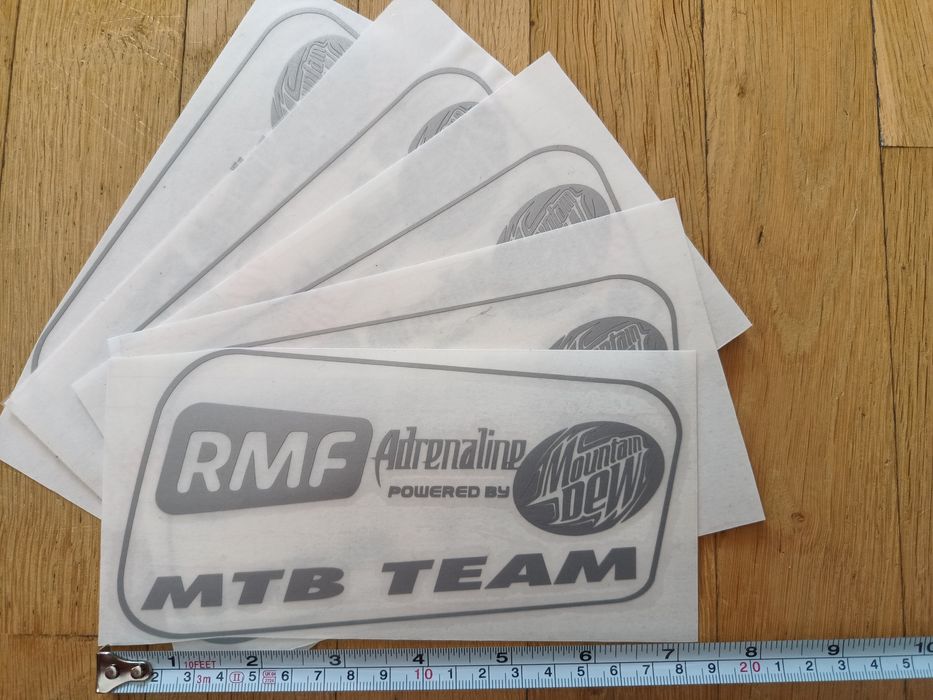 Naklejki na samochód MTB team RMF fm