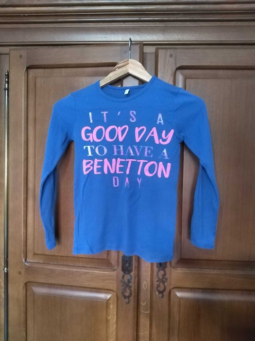 T-shirt manga comprida de criança - Benetton