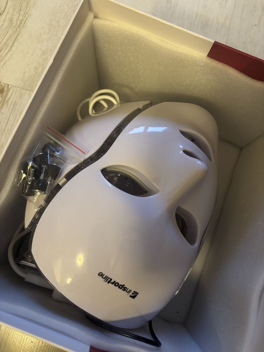 Nowa Profesjonalna jak nowa Maska LED zmarszki Insport line twarz