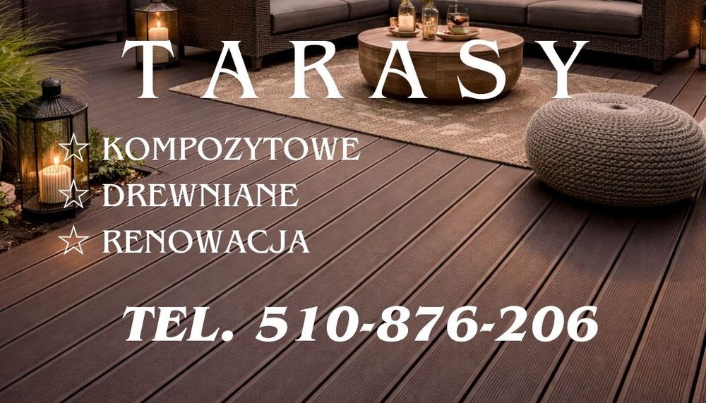 Taras kompozytowy/drewniany/renowacja