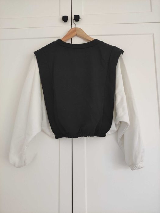 Dres komplet czarno biały S