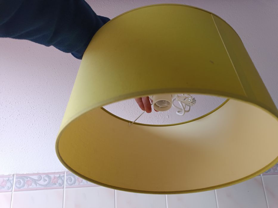 Candeeiros verdes abatjours vários tamanhos