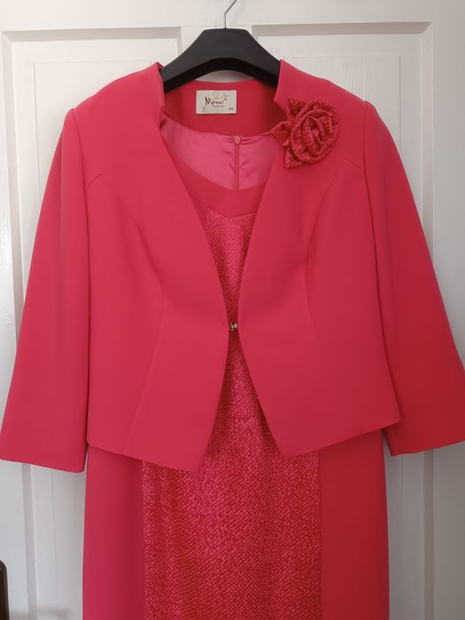 Sukienka wizytowa elegancka weselna dla mamy młodych roz. 44