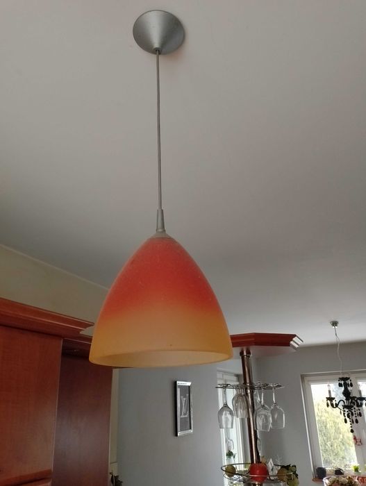 Lampa wisząca szklana