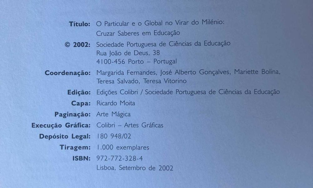 O Particular e o Global no Virar do Milénio