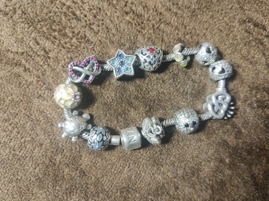 Pandora Пандора із шармами браслет срібний