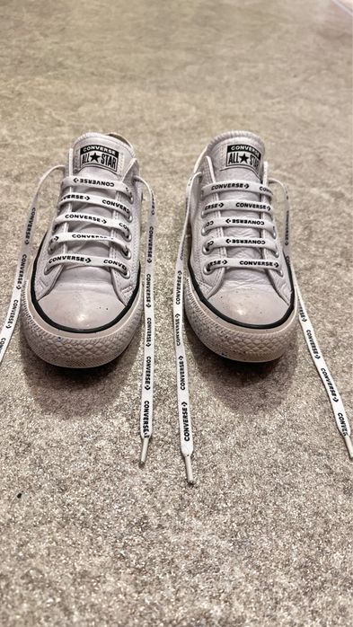 Кожаные кеды Converse