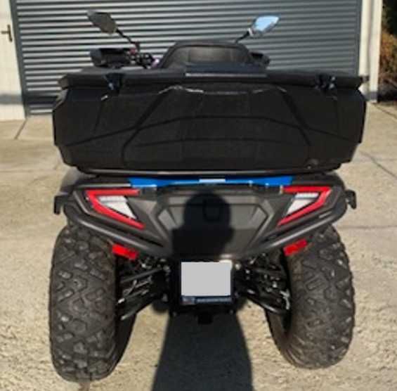 Kufer box ARWIC tył tylny 95L + zamek UNIWERSALNY QUAD ATV Z OPARCIEM
