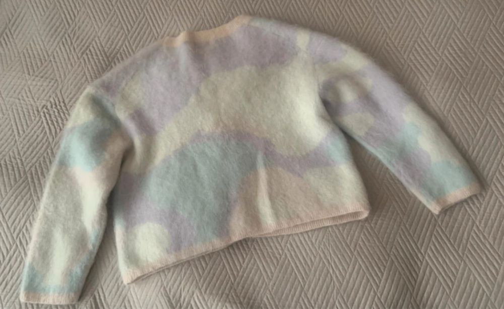 Sweter kardigan H&M HM moher welna L 40