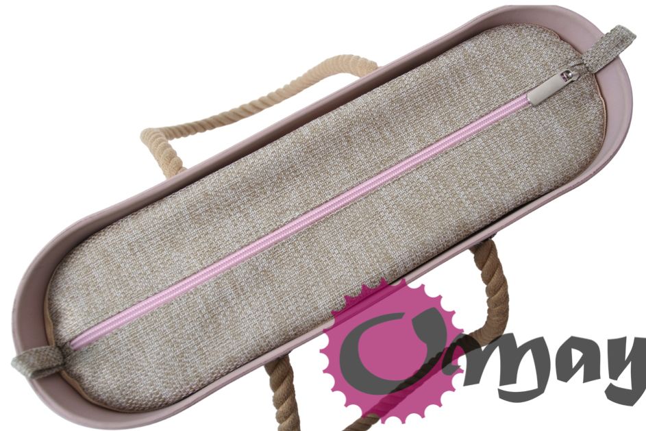 Naturalny organizer do OBAG STANDARD struktura róż 2 kieszenie OMAY