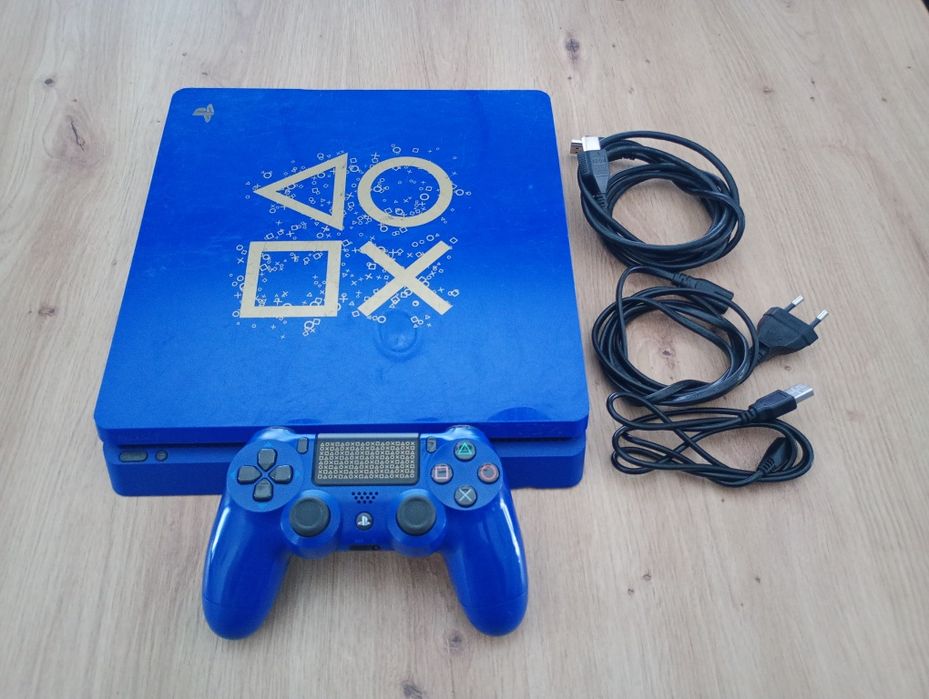 PlayStation PS4 slim days of play, pad analogi TMR , przewody