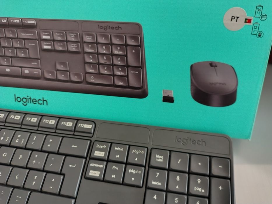Teclado PT c/ rato sem fio