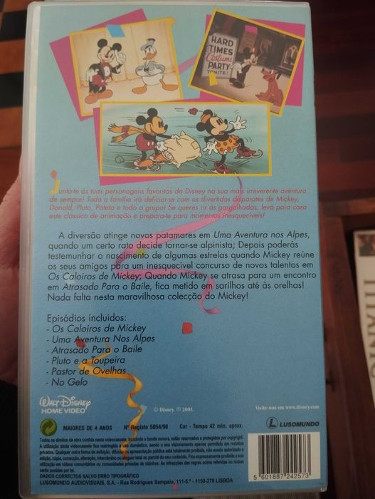 VHS Festival Disney Cartoon Classics (1990 - 96) DUB PT-BR