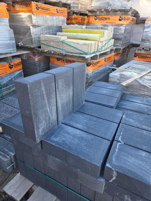 Obrzeże palisadowe 8x30x50 brązowe, szare, grafitowe,
