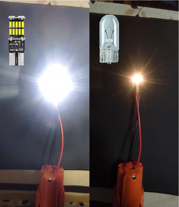 W5W T10 12V CANBUS! Габариты светодиодные LED лампочки с обманкой: 55 ...