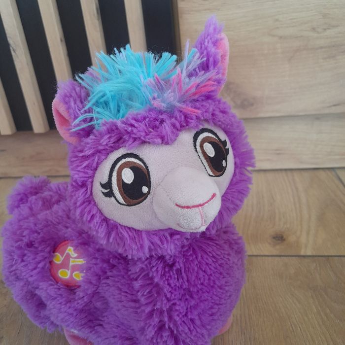 2x tańcząca lama: fioletowa, biała