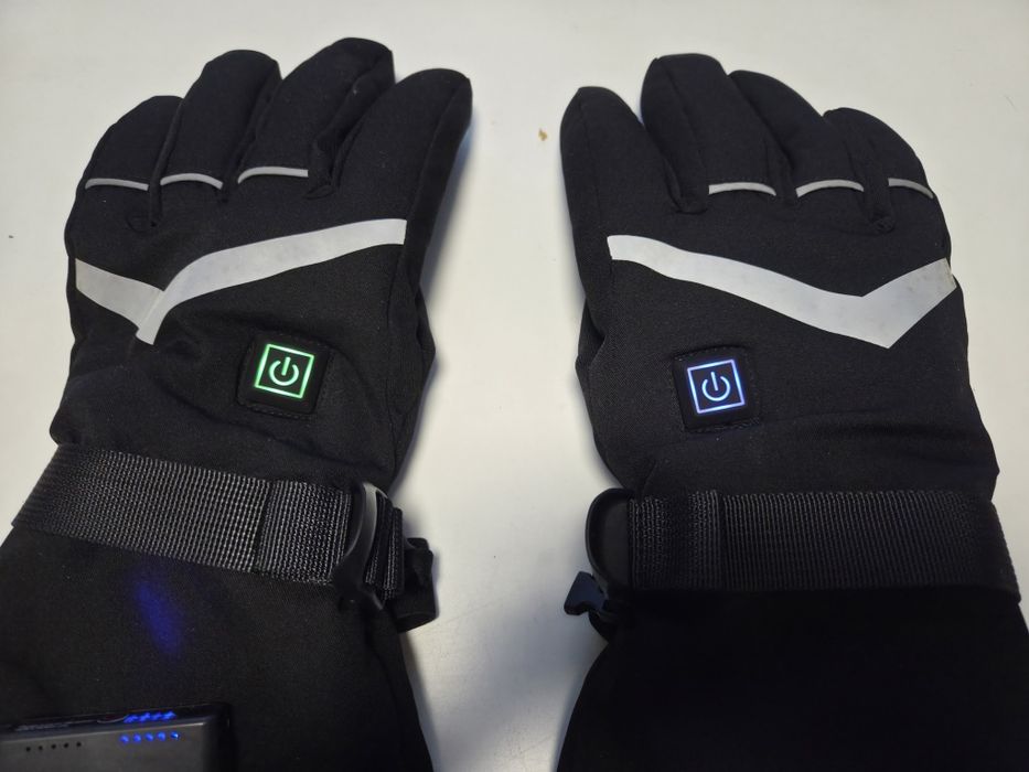 Nowe RĘkawiczki Podgrzewane Zimowe Czarne Ciepłe WODOODPORNE SPORT