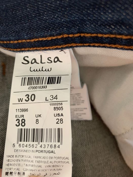 Calças ganga Jeans Homem Salsa Straight Navarro W30 L34