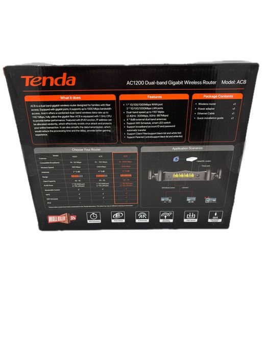 Роутер Tenda AC8 wifi5 AC1200