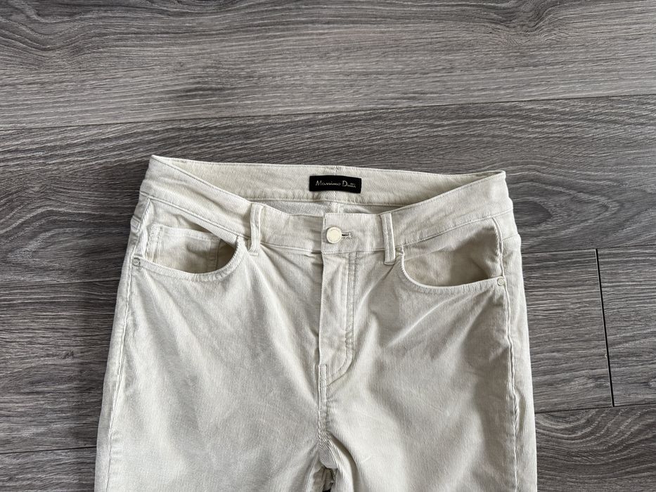 Spodnie sztruksowe rurki Massimo Dutti 36