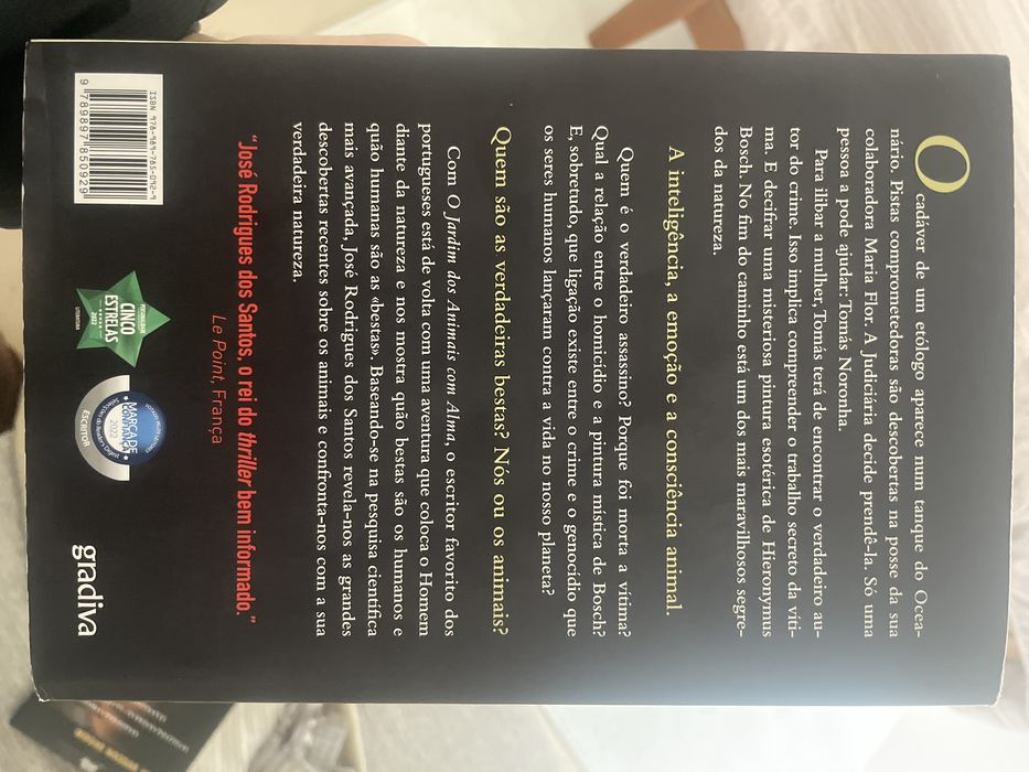 O Jardim dos Animais com Alma de José Rodrigues dos Santos