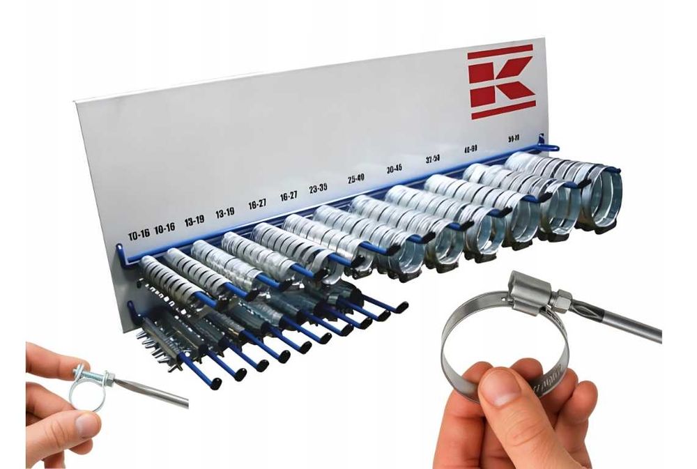 Zestaw opasek ślimakowych 220 szt + praktyczny wieszak – super jakość!