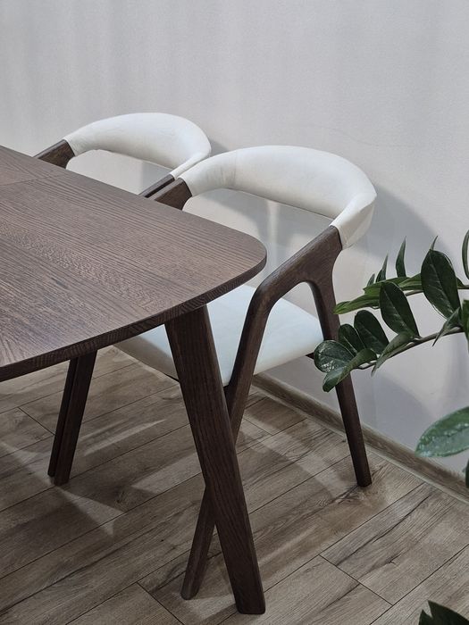 Stół dębowy (lite drewno) - rozkładany, styl nowoczesny, loft