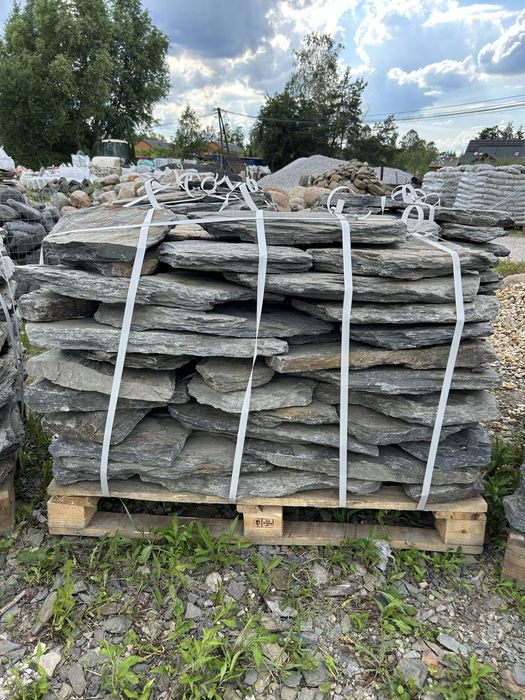 ŁUPEK TATRZAŃSKI - Naturalny Kamień na Oczko Wodne Ścieżkę Płyty Kamienne Łupkowe Kaskada Skalniak Łupek Szarogłazowy Szarogłaz Grys IMPERIUM KAMIENIA