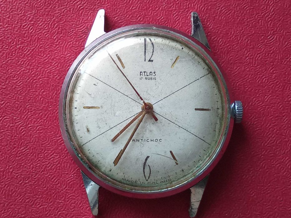 Zegarek Błonie -Atlas 17 rubis rzadki i oryginalny egzemplarz.