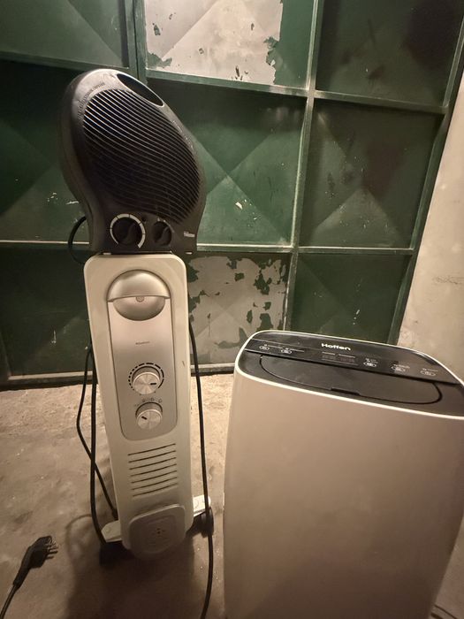 Aquecefor a oleo e desumidificador e termo ventilador