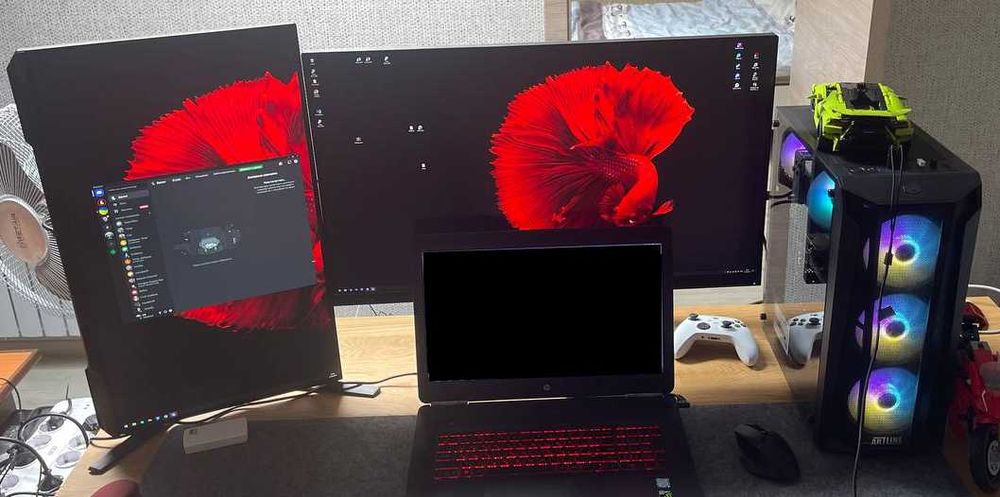 ПК в комплекті з робочим місцем (4060 razen5500 16озу SSD 1 TB)